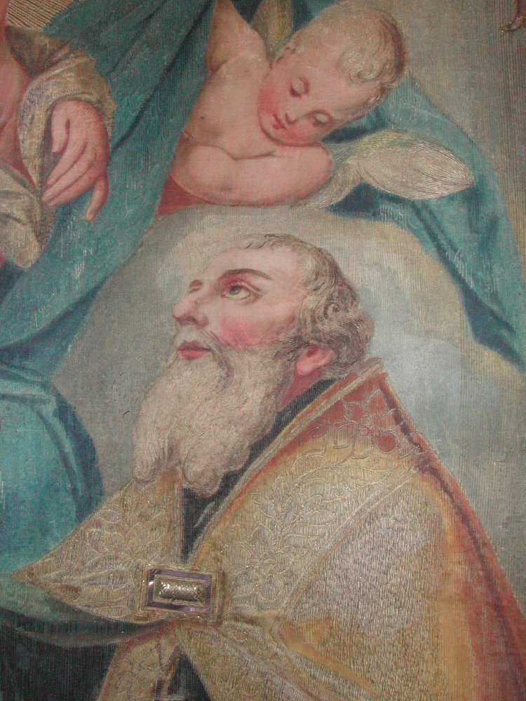 Particolare del volto di Agostino