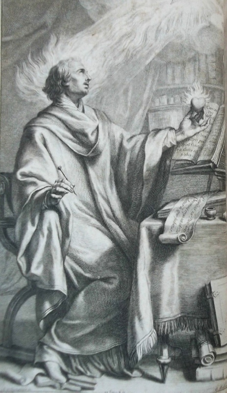 Sant'Agostino cardioforo nel suo studio