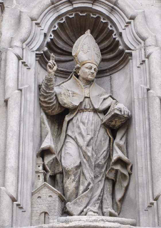 Sant'Agostino vescovo benedicente