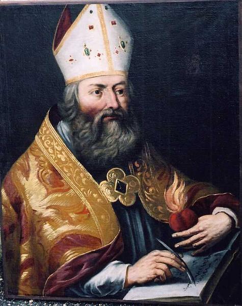 Sant'Agostino vescovo e cardioforo