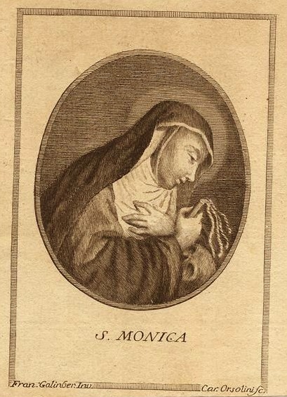 Santa Monica in una incisione settecentesca di Francesco Galimberti