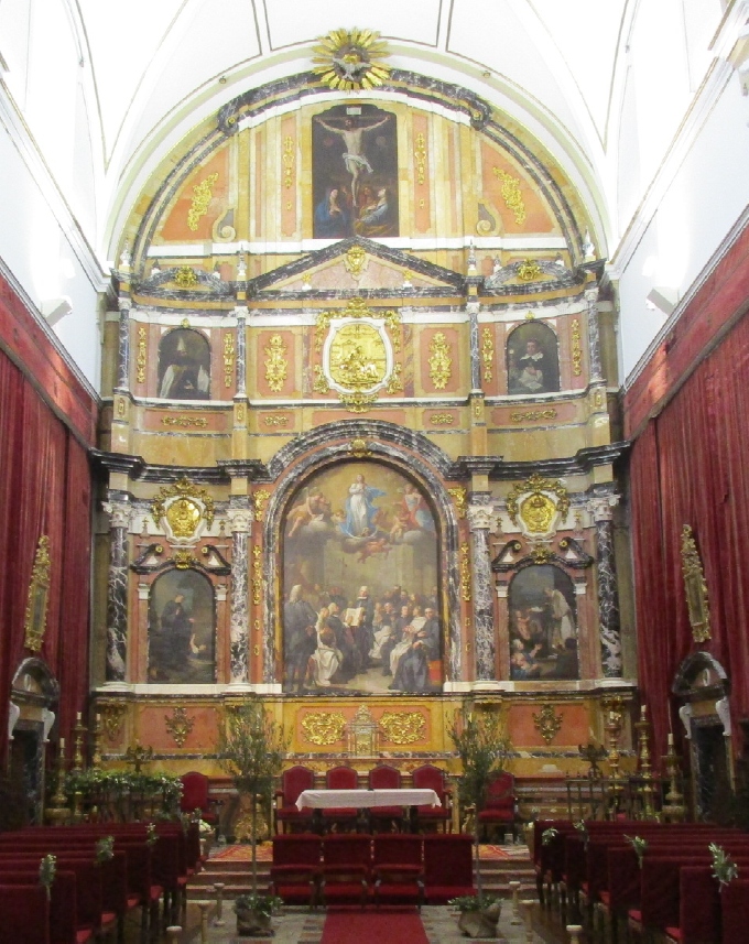 La pala d'altare della Cappella di san Gerolamo della Universitŕ di Salamanca