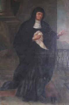 Santa Monica vestita da suora agostiniana