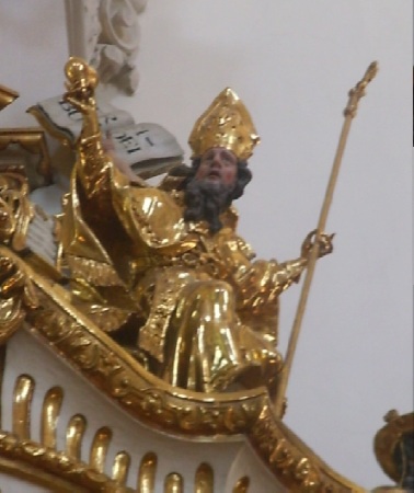 Sant'Agostino vescovo di Johann Georg Hitzl a Salisburgo, chiesa parrocchiale di Mülln