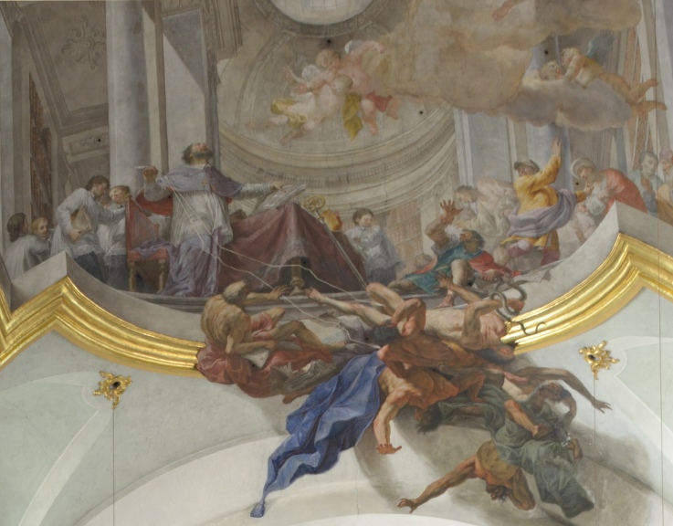 Agostino sconfigge eretici ed eresie
