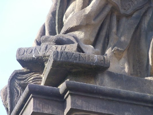 Sant'Agostino cardioforo a Praga sul ponte di san Carlo