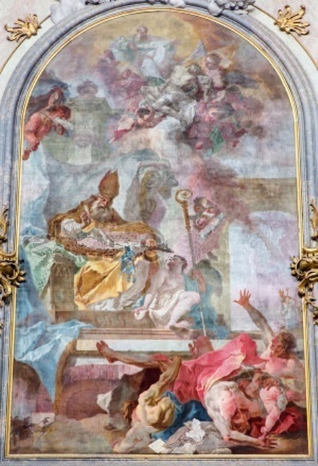 Agostino sconfigge le eresie
