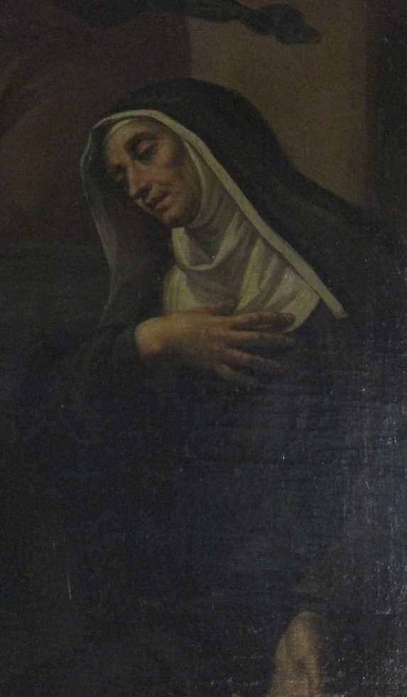 Particolare della figura di Monica