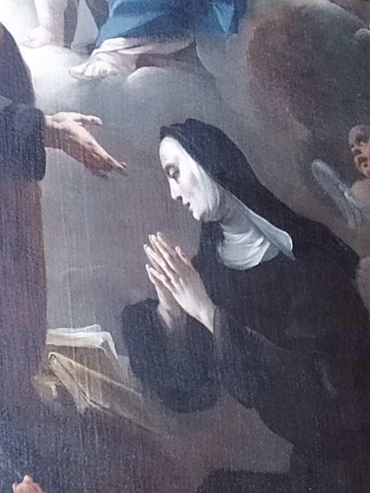 Madonna della cintura con i santi Agostino e Monica: particolare di Monica