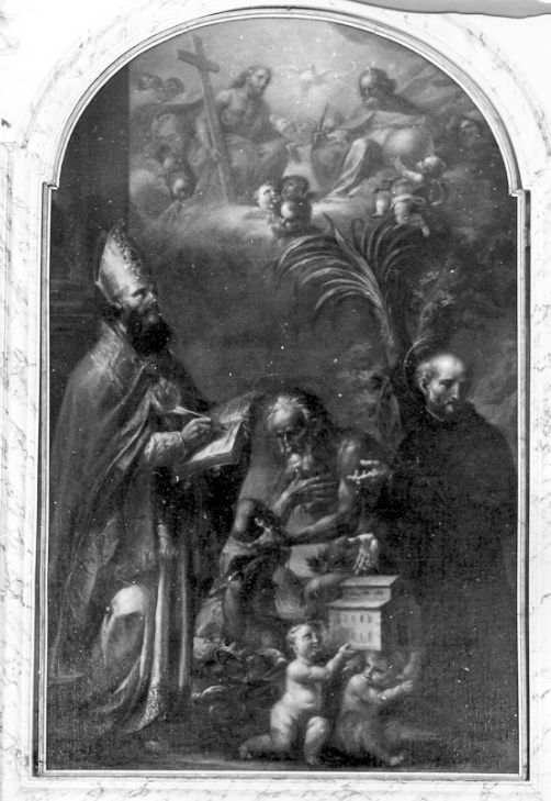 Trinità con i santi Agostino, Onofrio ed il beato Nicola da Forca Palena