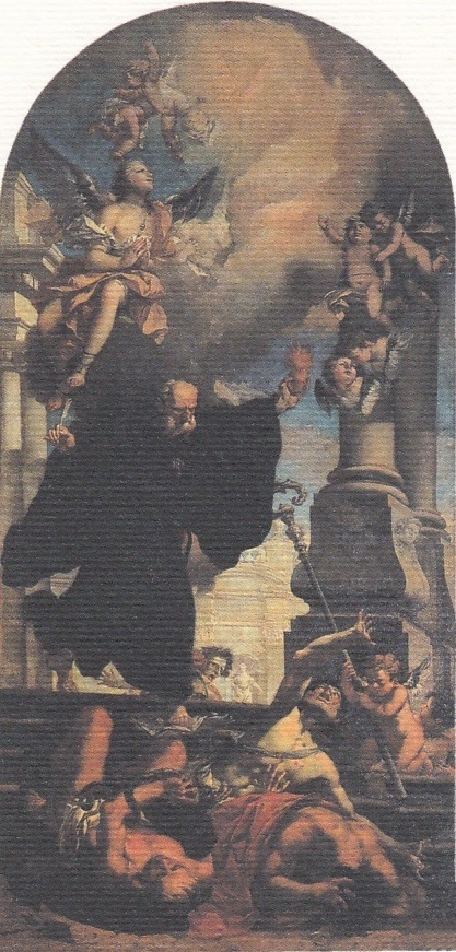 Agostino conculca le eresie di Giustino Menescardi