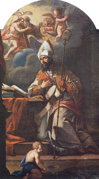 Agostino cardioforo allo scrittoio