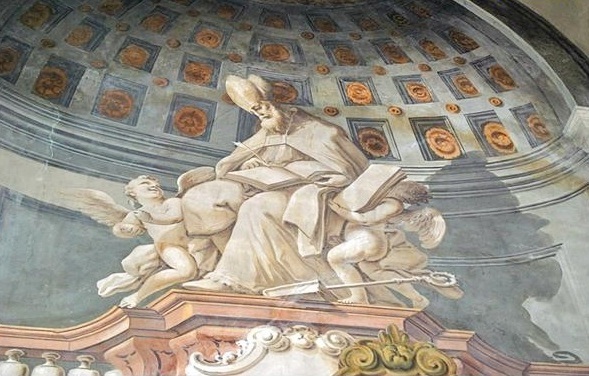 Sant'Agostino vescovo e Dottore della Chiesa di Giuseppe Milani a Cesena