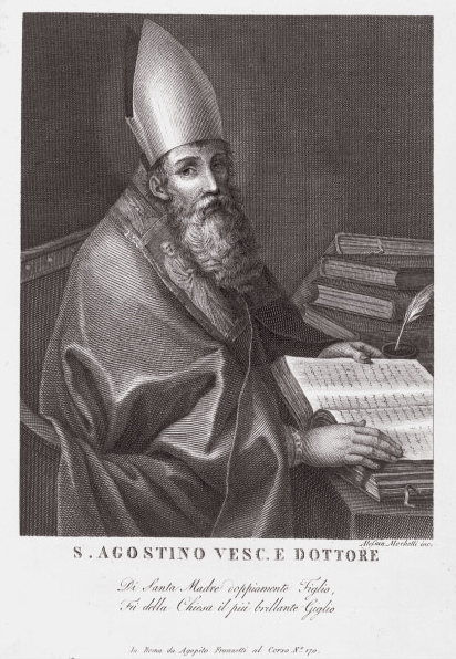 Agostino nel suo studio