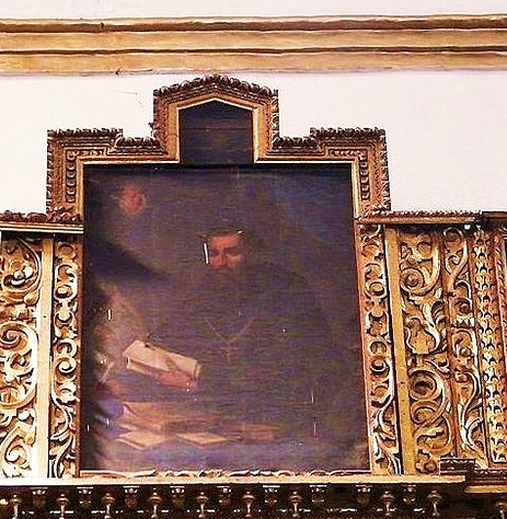 Agostino allo scrittoio, riquadro pala d'altare a Oaxaca