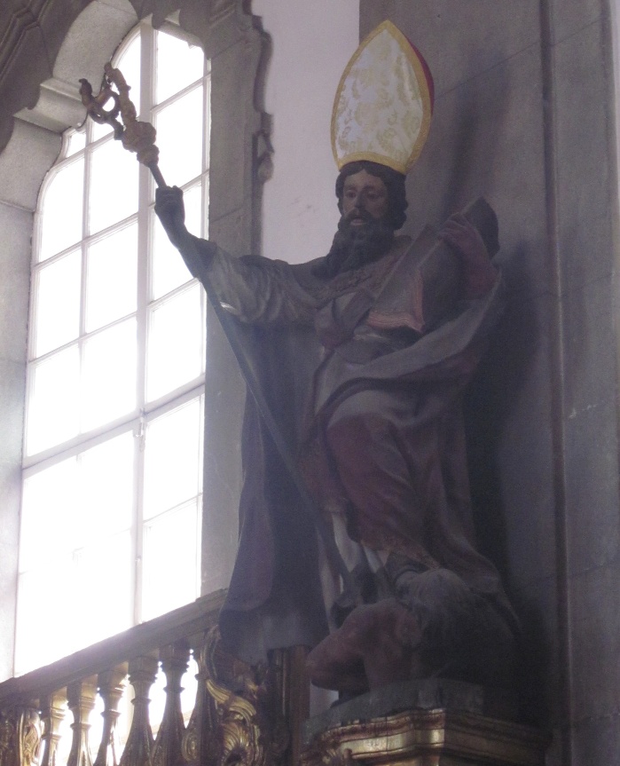 Sant'Agostino vescovo e Dottore della Chiesa combatte le eresie