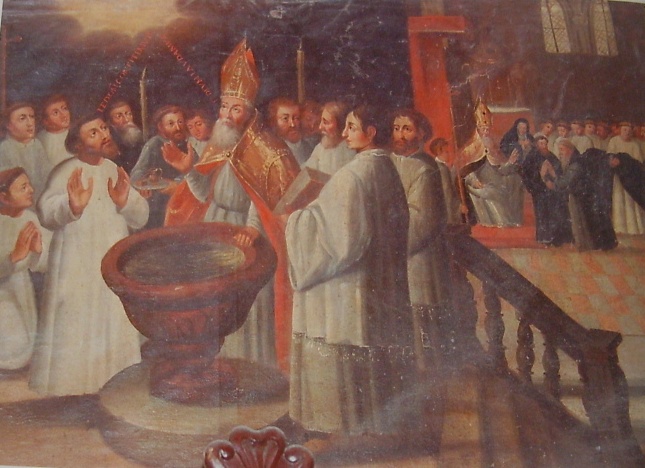 Il battesimo di Agostino a Milano