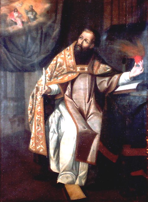 Agostino cardioforo scruta la Trinità