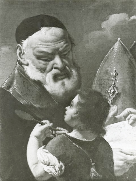 Sant'Agostino medita sul mistero della Trinità