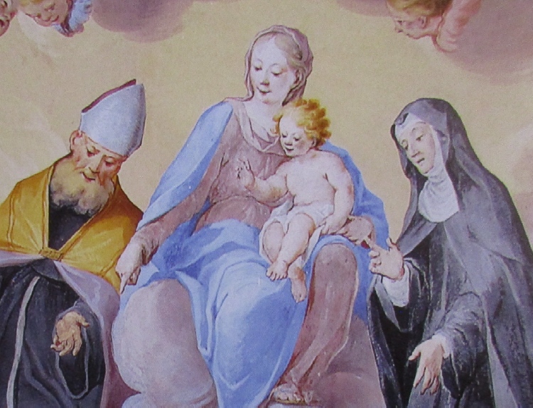 La Vergine col Bambino e i santi Agostino e Monica appaiono in sogno a san Nicola da Tolentino
