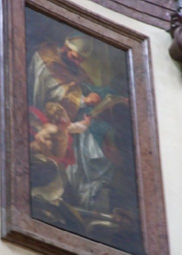 Sant'Agostino che scrive trattati