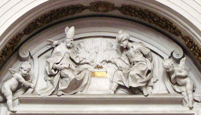 Agostino vescovo nella Chiesa di S. Agostino a Palermo