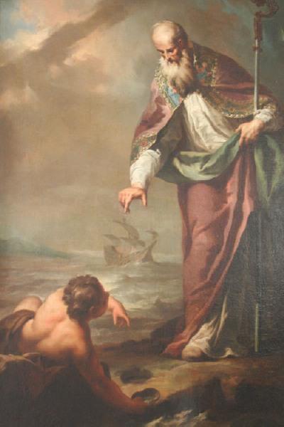 Sant'Agostino e il bambino sulla spiaggia a Praga, monastero di Strahov