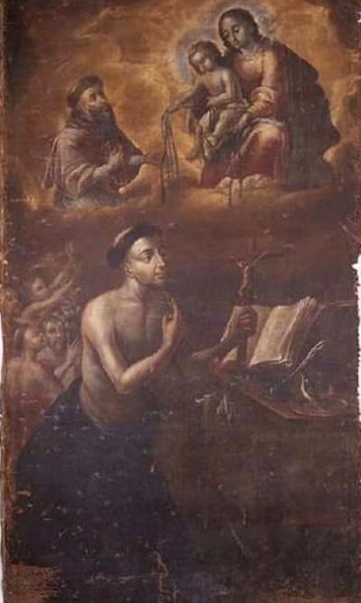 Visione di san Nicola da Tolentino con Agostino, la Vergine e il Bambino Gesù con le anime del Purgatorio