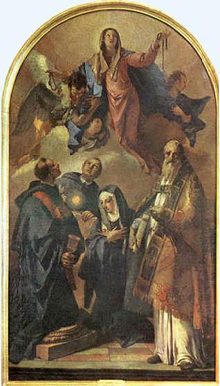 Madonna della Cintura e santi