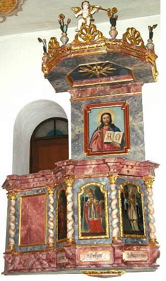 Il pulpito della chiesa