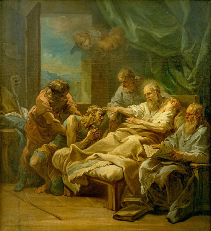 Agostino morente guarisce un malato