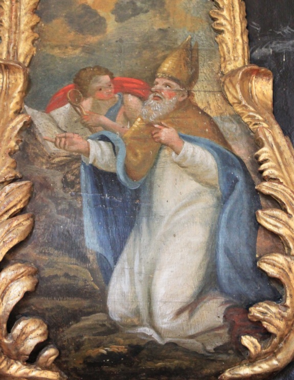 Agostino e il bambino in riva al mare
