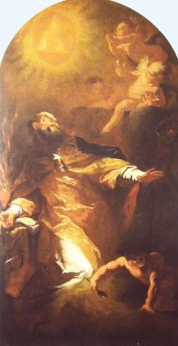 Agostino e il bambino sulla spiaggia