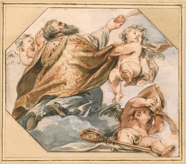 Sant'Agostino vescovo e cardioforo