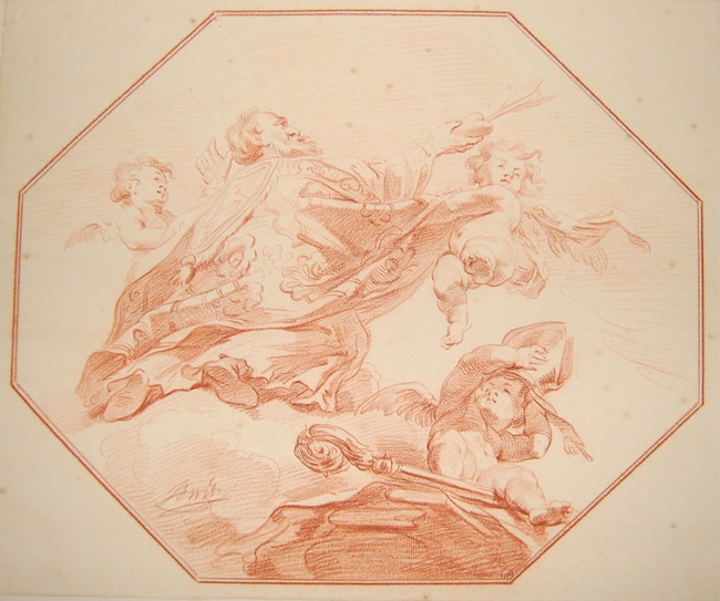 Sant'Agostino vescovo e cardioforo
