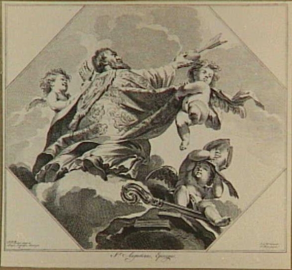 Sant'Agostino vescovo e cardioforo