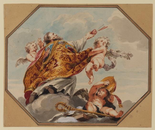 Sant'Agostino vescovo e cardioforo