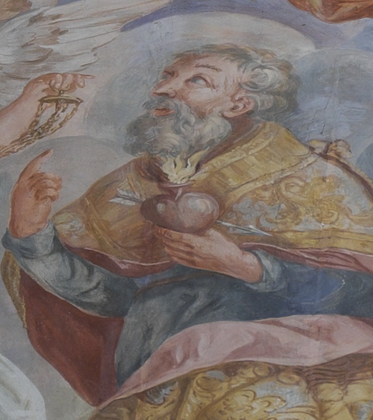 La gloria di Sant'Agostino e Norberto con donazione scapolare e regolare