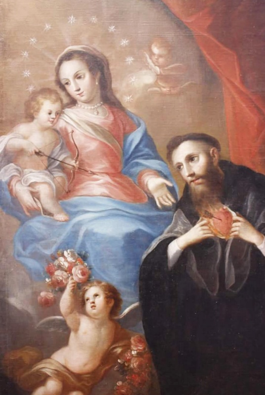 Agostino ferito d'amore per il Bambino Gesù
