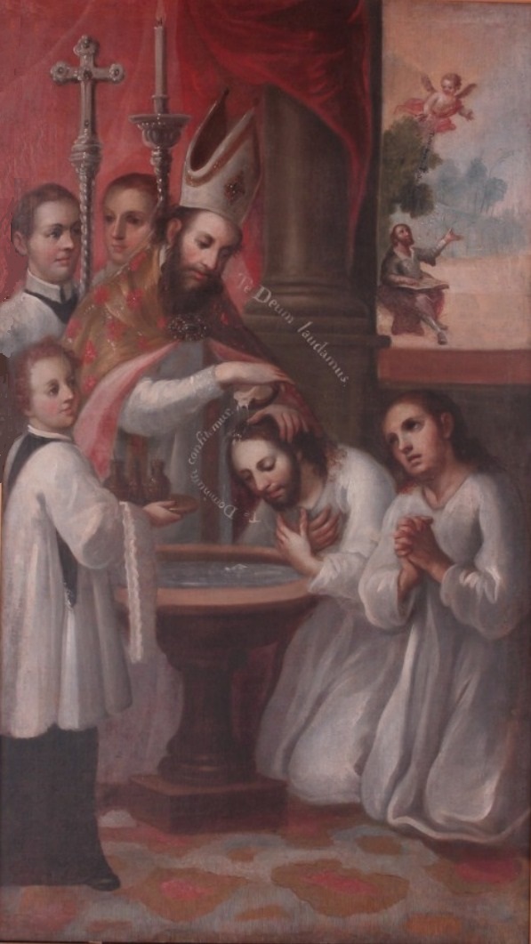 Il battesimo di Agostino e l'origine leggendaria del Te Deum