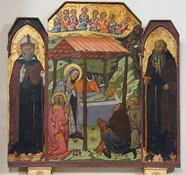 Natività tra i Santi Agostino ed Antonio Abate