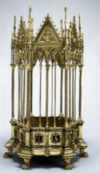 Reliquiario di Santa Giuliana con Agostino vescovo e santi