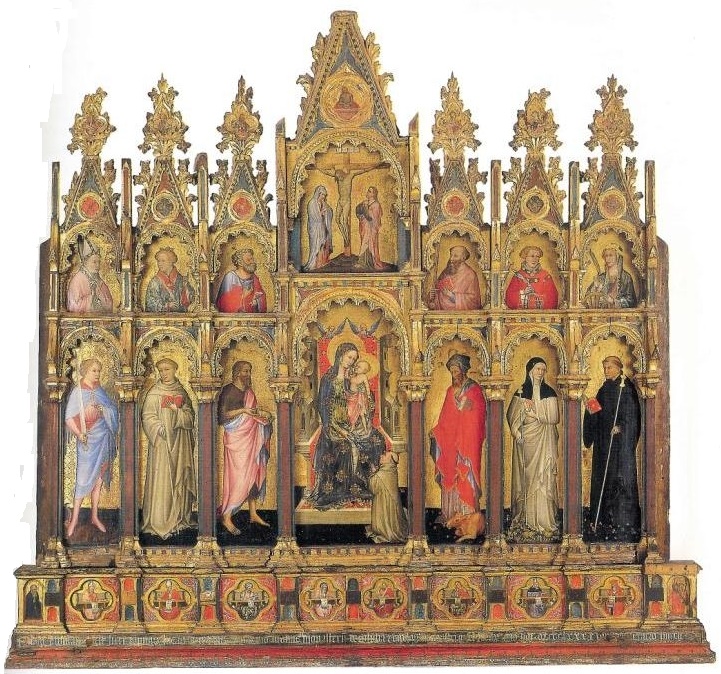 Polittico del Louvre: nella predella sant'Agostino vescovo e Dottore della Chiesa