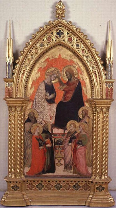 La Vergine incoronata e santi