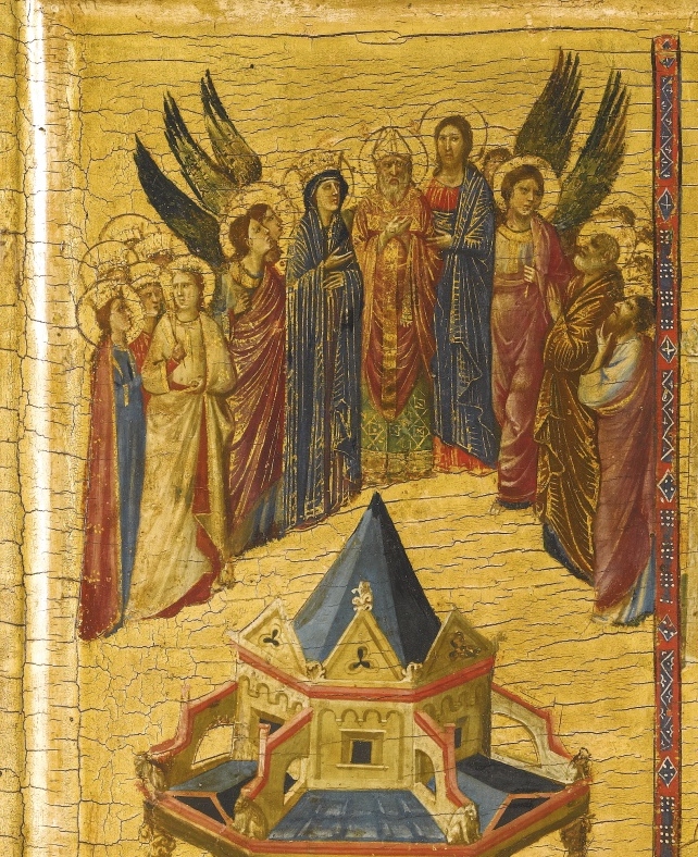 Sant'Agostino in gloria, Incoronazione di Maria Vergine, Disputa di santa Caterina d'Alessandria con i filosofi, San Francesco d'Assisi riceve le stimmate, San Giovanni Battista