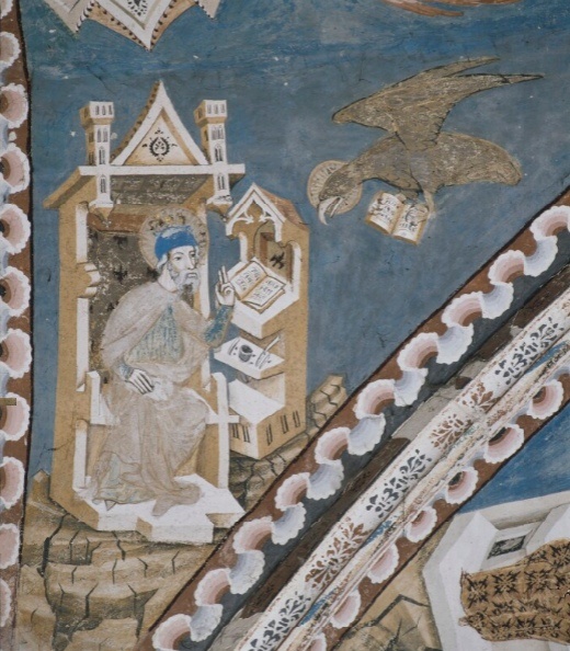 Sant'Agostino vescovo nel suo studio