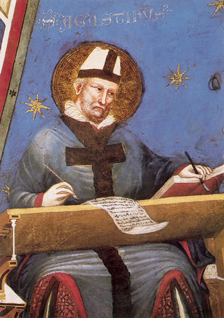 Sant'Agostino e san Giovanni Evangelista di Pietro da Rimini