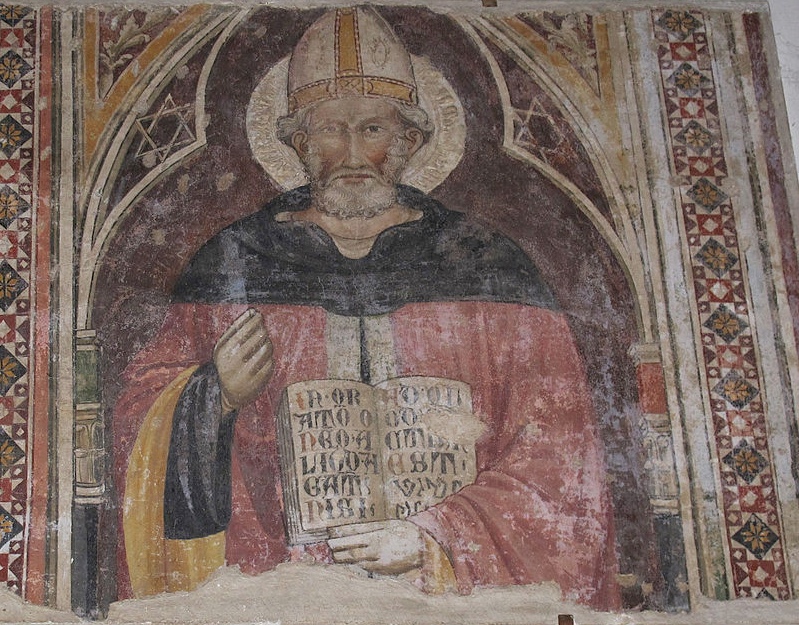 Agostino consegna la sua Regola ai monaci