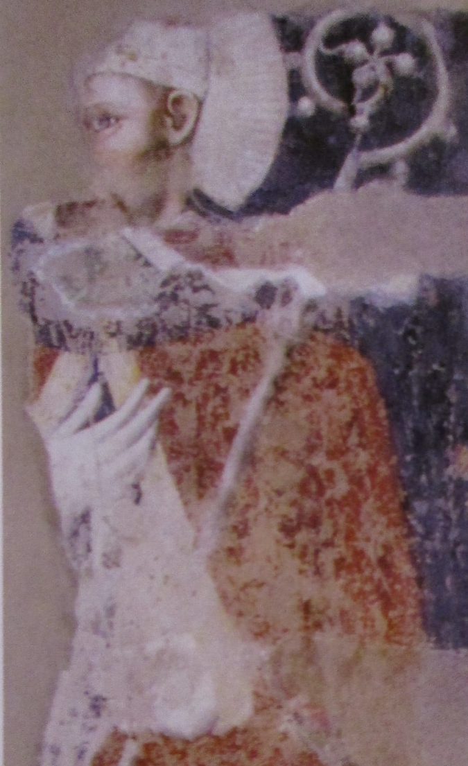 Sant'Agostino vescovo e san Nicola: particolare di Agosino