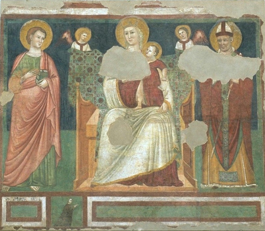 Madonna con il Bambino in trono fra San Giovanni Evangelista e Sant'Agostino